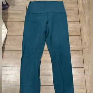 Lululemon align pants size 6 royal emerald color Length 25 inches